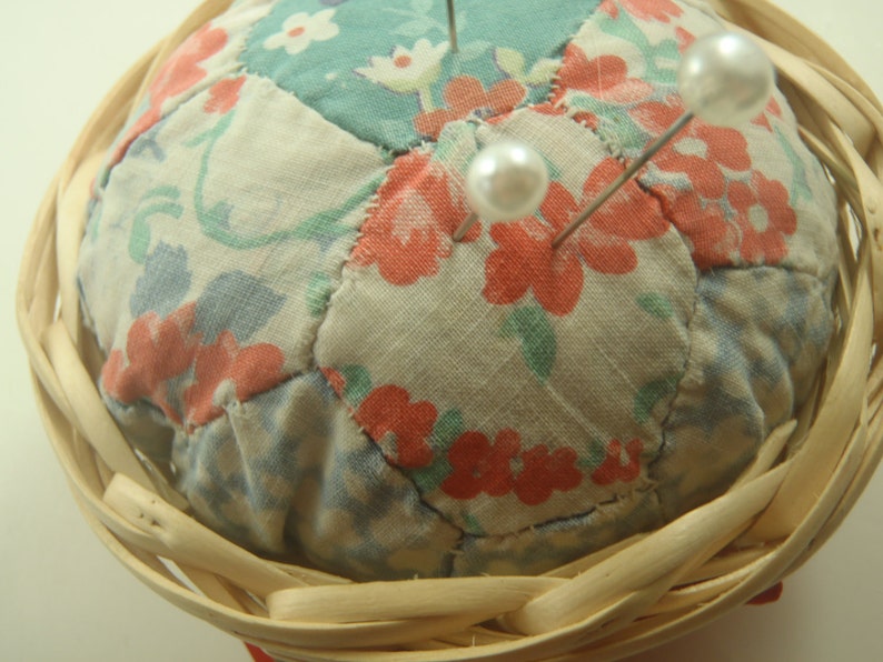 Upcycled Quilt Pin Cushion Repurposed Pincushion Etsy