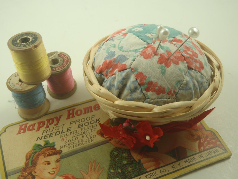 Upcycled Quilt Pin Cushion Repurposed Pincushion Etsy