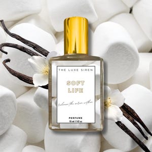 Marshmallow Perfume Oil - Soft Life Perfume Oil -  Vanilla Bean, Cream, Marshmallow  - Vanilla Lover Fragrance