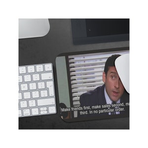Michael Scott Mousepad, Salesman Funny, Office Decor The Office, Funny Mousepad, The Office Merch, White Elephant Gift, coworker valentines