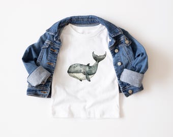 Organic Cotton Whale Kids T-Shirt – Ocean Graphic Tee