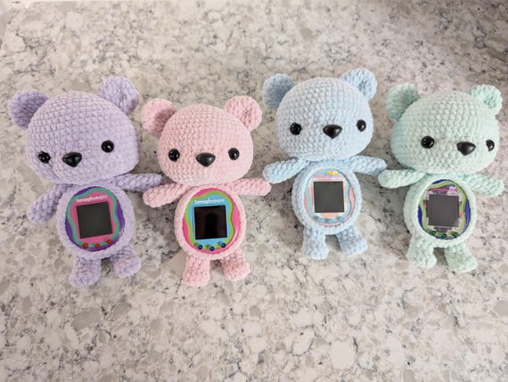 Tamagotchi Sanrioクマ型編み物カバー付き Teddy Bear Tamagotchi Uni/smart Case Pattern - Etsy