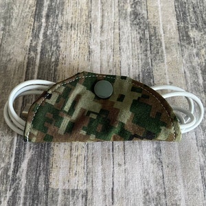 Cord Keeper Cord Taco Cord saver Cord Holder Travel cord case cord organizer Camo camouflage CT1008