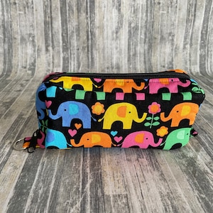 Essential Oil Case Holds 10 Bottles Essential Oil Bag Colorful Elephants