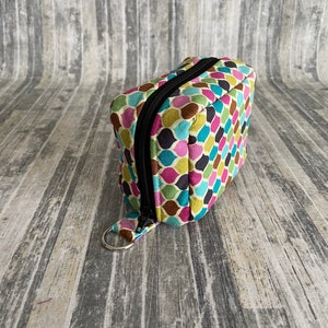Essential Oil Travel Case: Moroccan Tile Cotton Bag, Holds 6 Bottles