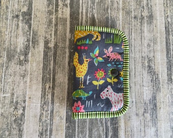 Animal Print ORT Thread Catcher: Cross Stitch Needle Holder