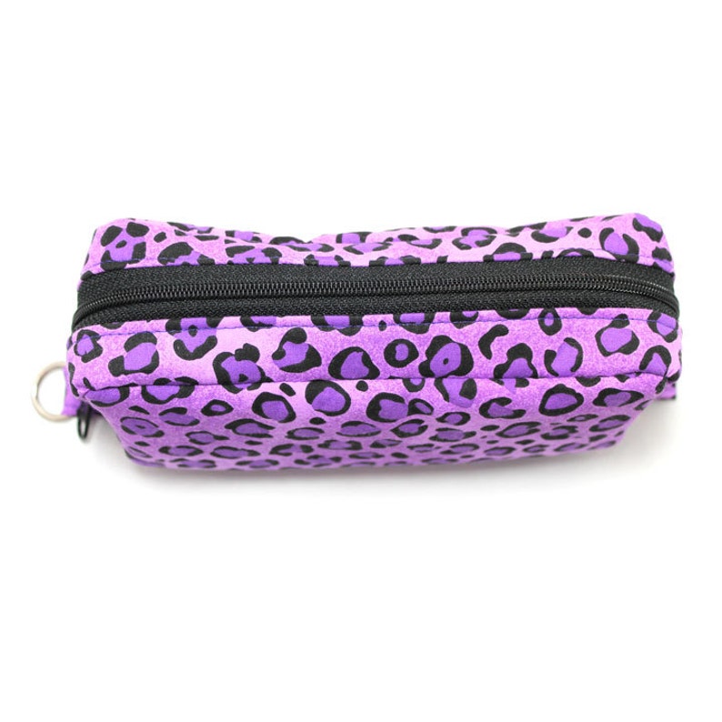 Essential Oil Case Holds 10 Bottles Essential Oil Bag Purple Leopard Print image 5