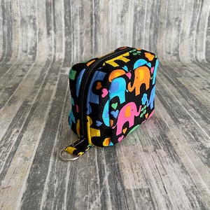 Essential Oil Case Holds 6 Bottles Essential Oil Bag Colorful Elephants