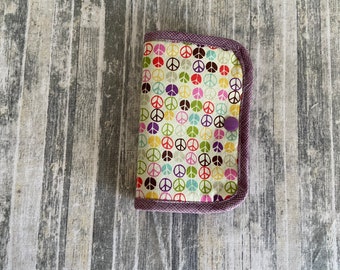 Peace Sign Thread Catcher: Floss Saver Needle Pad