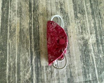 Pink Floral Cord Keeper Taco: Travel Cord Organizer