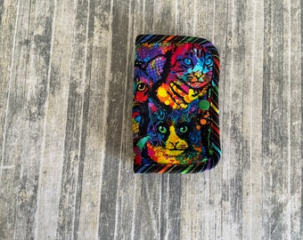 Colorful Cats ORT Thread Catcher: Cross Stitch Needle Holder