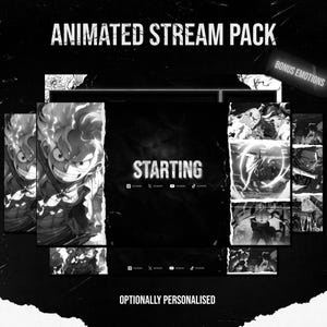 Pirate Dream Anime Overlay Pack Animated Customizable Stream overlay