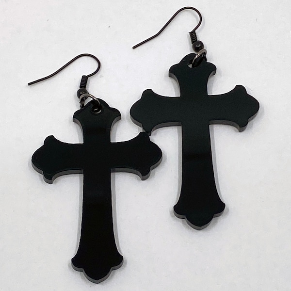 Cross Earrings Etsy