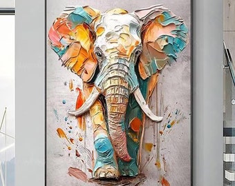 絵画  ｜手描き｜油絵 ｜オリジナル ｜象 ｜ELEPHANT 絵画 ｜手描き｜油絵 ｜オリジナル ｜象 ｜ELEPHANT