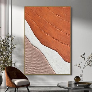 Original Wabi-Sabi Wall Art Boho Wall Art Terracotta Wall Art Earth Tones Texture Art Textured Wall Art 3D Texture Art Minimalist Wall Art