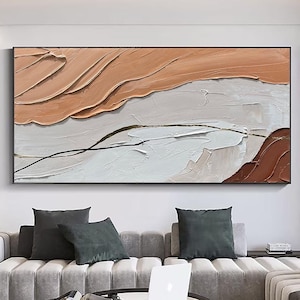 Large Wabi-Sabi Wall Art Boho Wall Art Terracotta Wall Art Terracotta Texture Art Textured Wall Art 3D Texture Art Minimalist Wall Art
