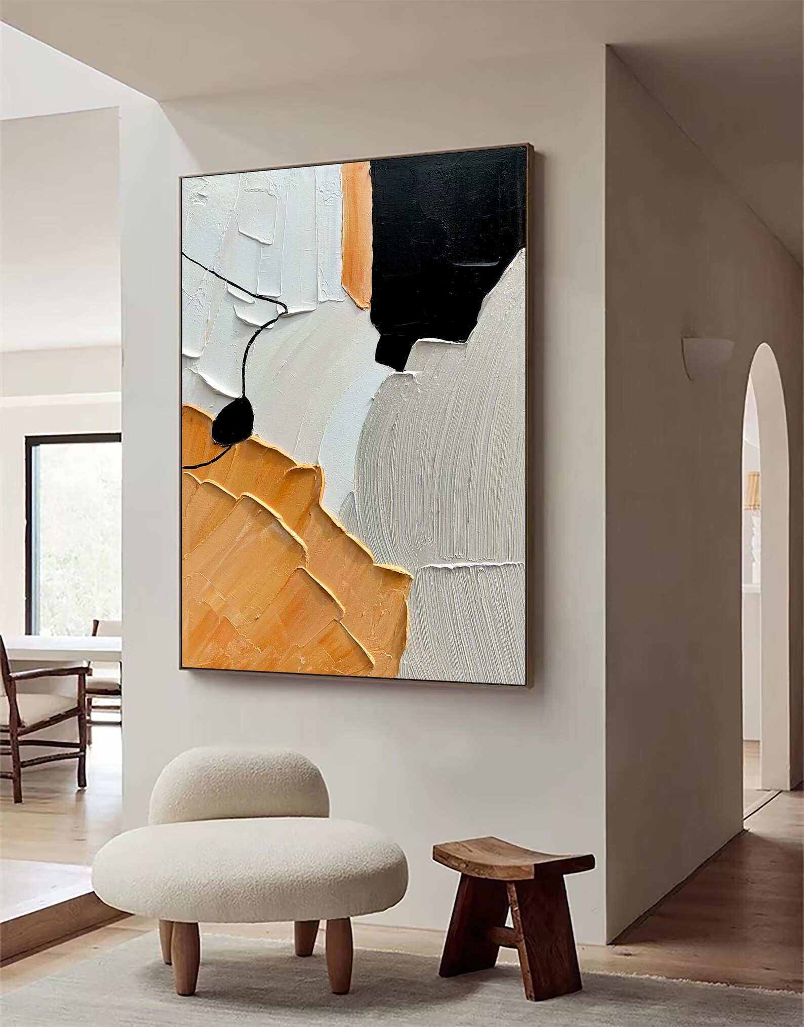 Mockup Psd Gratuo Un'immagine Incorniciata è Su Un Pavimento Di Legno Con Le Parole La Tua Immagine Qui Sopra 44143792