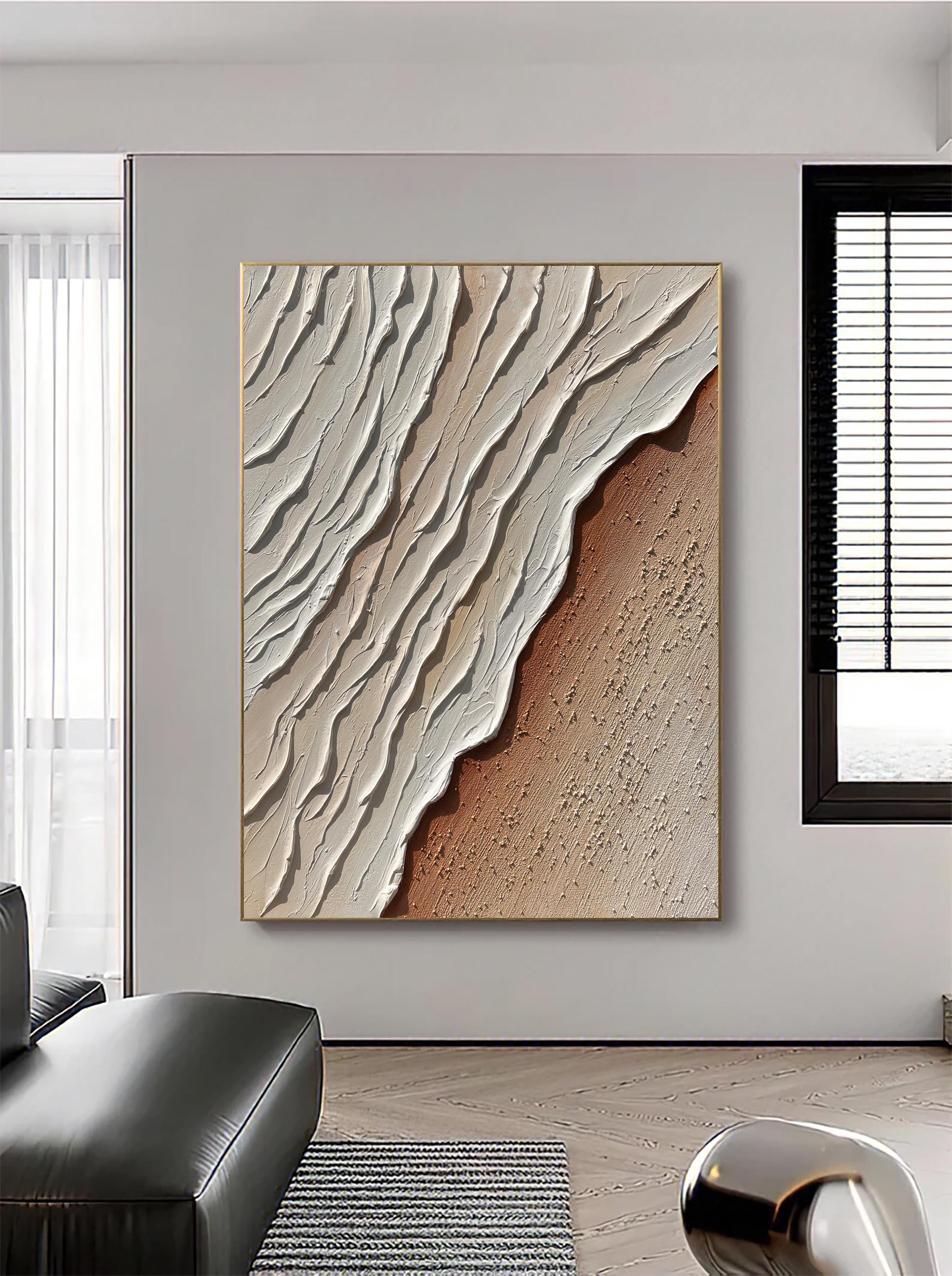 Large 3D Textured Wall Art Ocean Waves Painting on Canvas Ocean ...