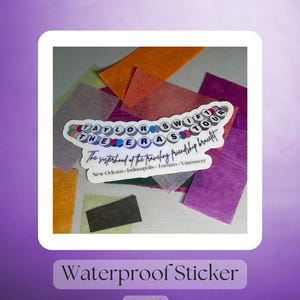 Traveling Friendship Bracelet Sticker - Waterproof - Eras Tour Stadium - The Eras Tour Laptop Sticker, Water Bottle Sticker - Swiftie Gift