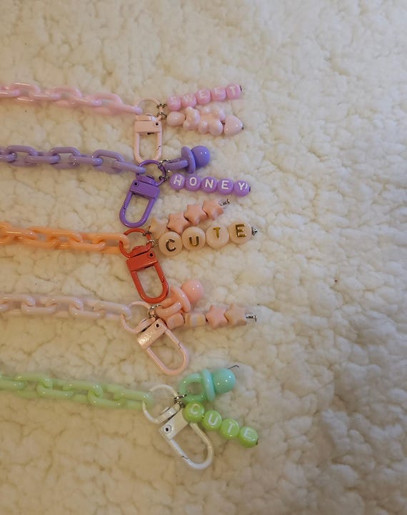 Pastel Chain Pacifier Clips