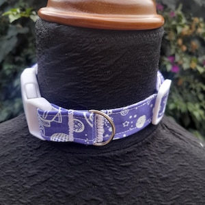 Rückführungs-/Spielhalsband - Glow-in-the-Dark Astro Pup (Lila)
