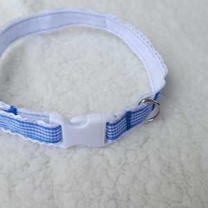 Haustier Regression/Spiel Halsband - Checker Blau