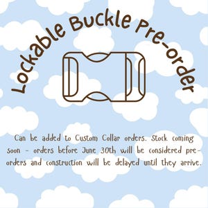 Pet Regression/Play Collar Add-on - Lockable Buckle (Customs Only)