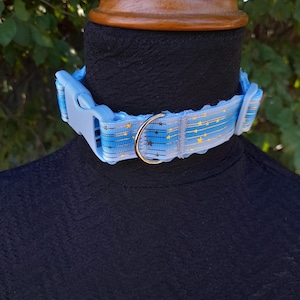Haustier Regression/Spiel Halsband - Blue Celestial & Spitze