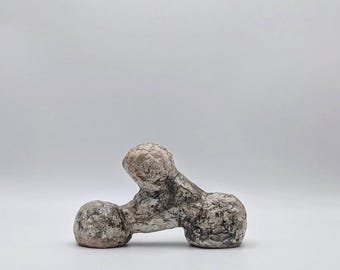 Abstract Concrete Sculpture "Cauliflower Constellation" Biomorphic Handcrafted Fine Art