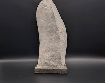 Abstract Concrete Sail Boat Sculpture "Set Sail" Modern Nautical Home Decor Art Statue