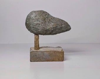 Gale: Handcrafted Semi-Abstract Concrete Tree Sculpture - Whimsical Modern Home Decor