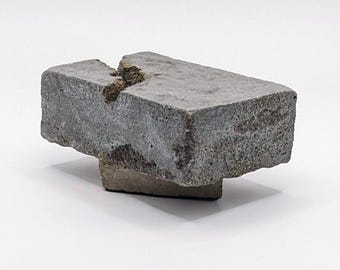 Concrete Sculpture "Block Canyon" Minimalist Desktop Art Brutalist Architectural Decor