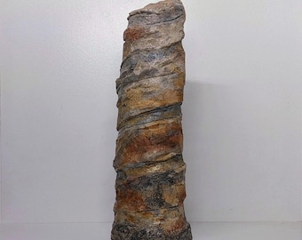 Abstract Concrete Rock Peak Sculpture Hand Formed Organic Desert Decor "Exhilarating Ascent"