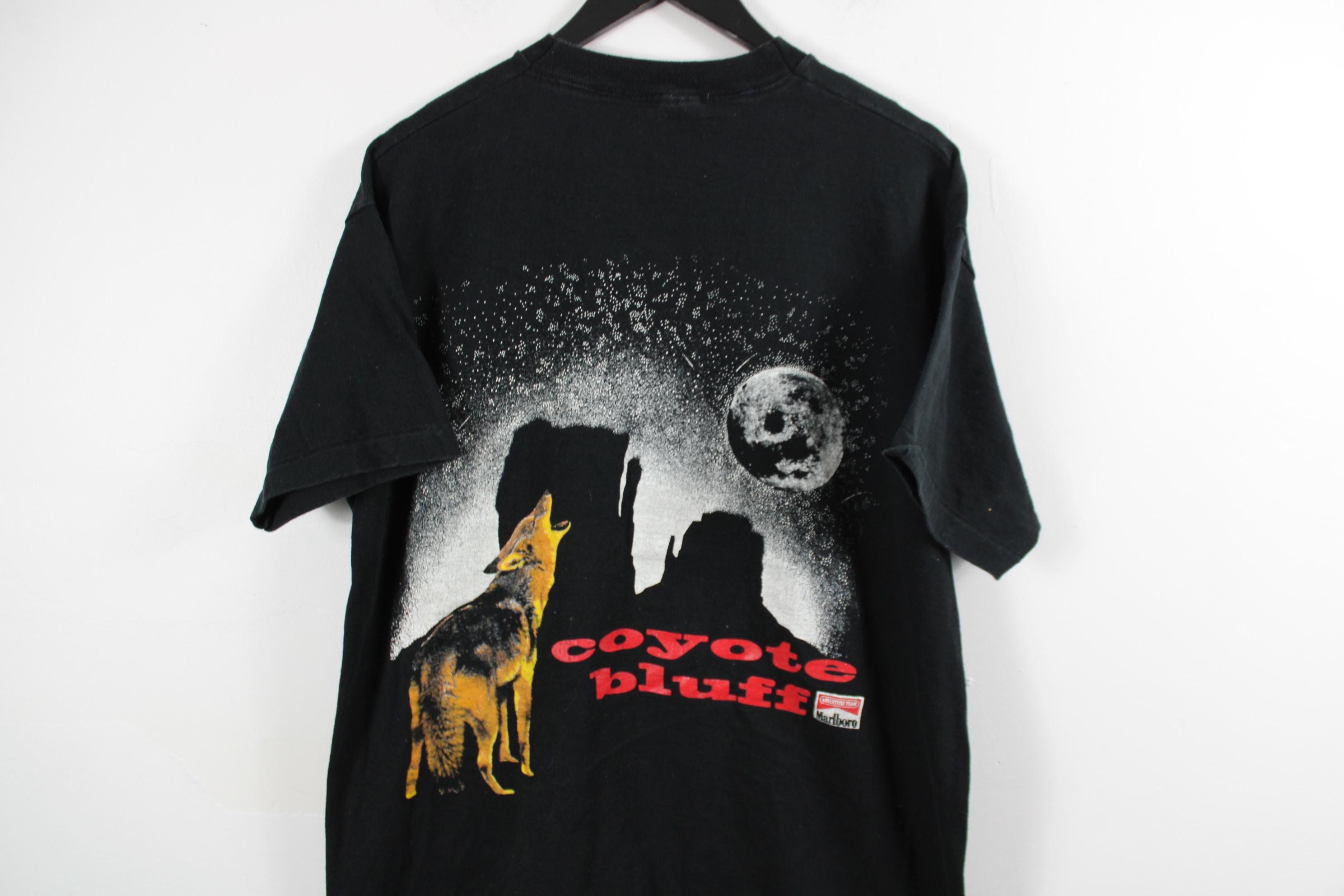 Vintage Marlboro Coyote Bluff T-shirt - 90s Rare Collector