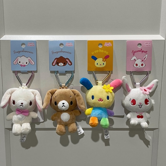 Sanrio Sugarbunnies Shirousa Kurousa Usahana Jewelpet Mini Mascot