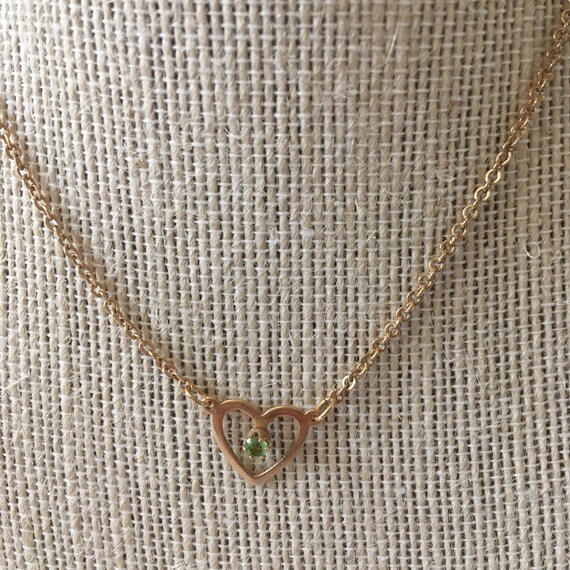 Vintage 80s gold tone dainty modern minimalist he