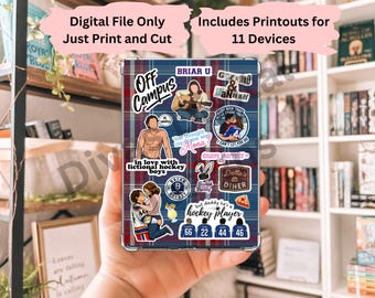 Off Campus Inspired Printable Insert, 11 PDFs Kindle Colorsoft/Paperwhite 10,11,12gen/Basic 10gen/24, Scribe 22/24/25 colorsoft, IPad mini