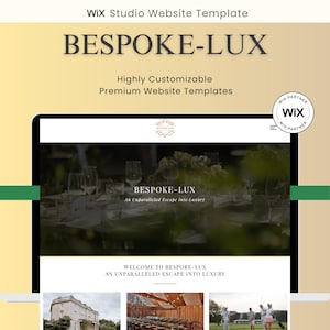 Premium Wix Studio Templates for creatives, entrepreneurs, crypto, modern, and tech businesses aesthetic wix theme | Bespoke-Lux