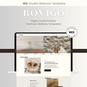 Rovigo Wix Studio-sjabloon: modern responsief websitethema