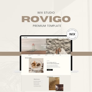 Wix Studio Responsive Website Template, Modern Wix Theme, Minimalistic Premium Wix Design, Aesthetic Wix Blog, Product Website | Rovigo