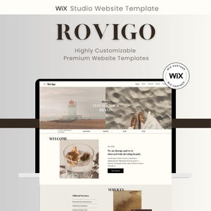 Modèles Premium Wix Studio pour les créatifs, les entrepreneurs, les entreprises technologiques, modernes et à la mode | Responsive Thème Lux Wix Studio | Rovigo