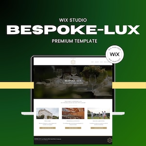 Premium Wix Studio Templates for creatives, entrepreneurs, tech, modern, and trendy businesses |  Responsive Website Template | BESPOKE-LUX