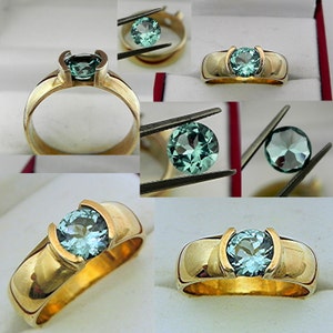 Tourmaline Verte 0.73 Ct - Qualité AAAA, Coupe Trapèze, Clarté WS1 - Pierre Fine Neuf Sans Emballage