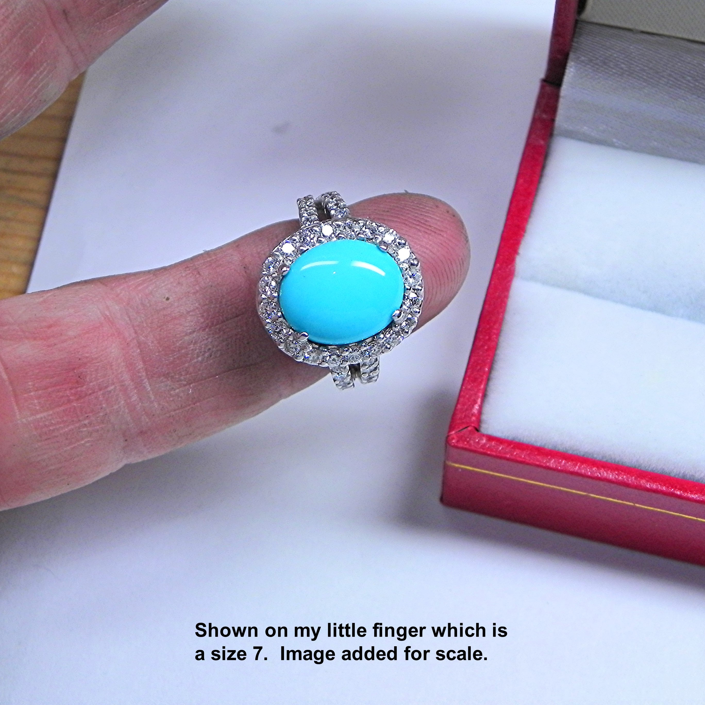 AAAA Sleeping Beauty Turquoise From Arizona Untreated 12x10mm 3.65