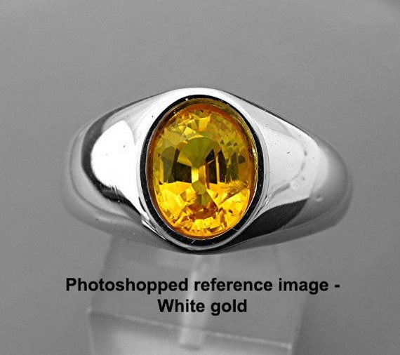 AAAA Canary Yellow Sapphire Natural Oval Cut 9x7mm 2.81 Carats 14K