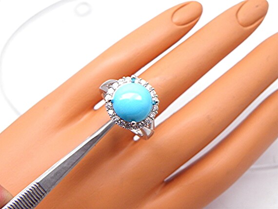 AAAA Untreated Sleeping Beauty Turquoise From Arizona 12mm 6.0