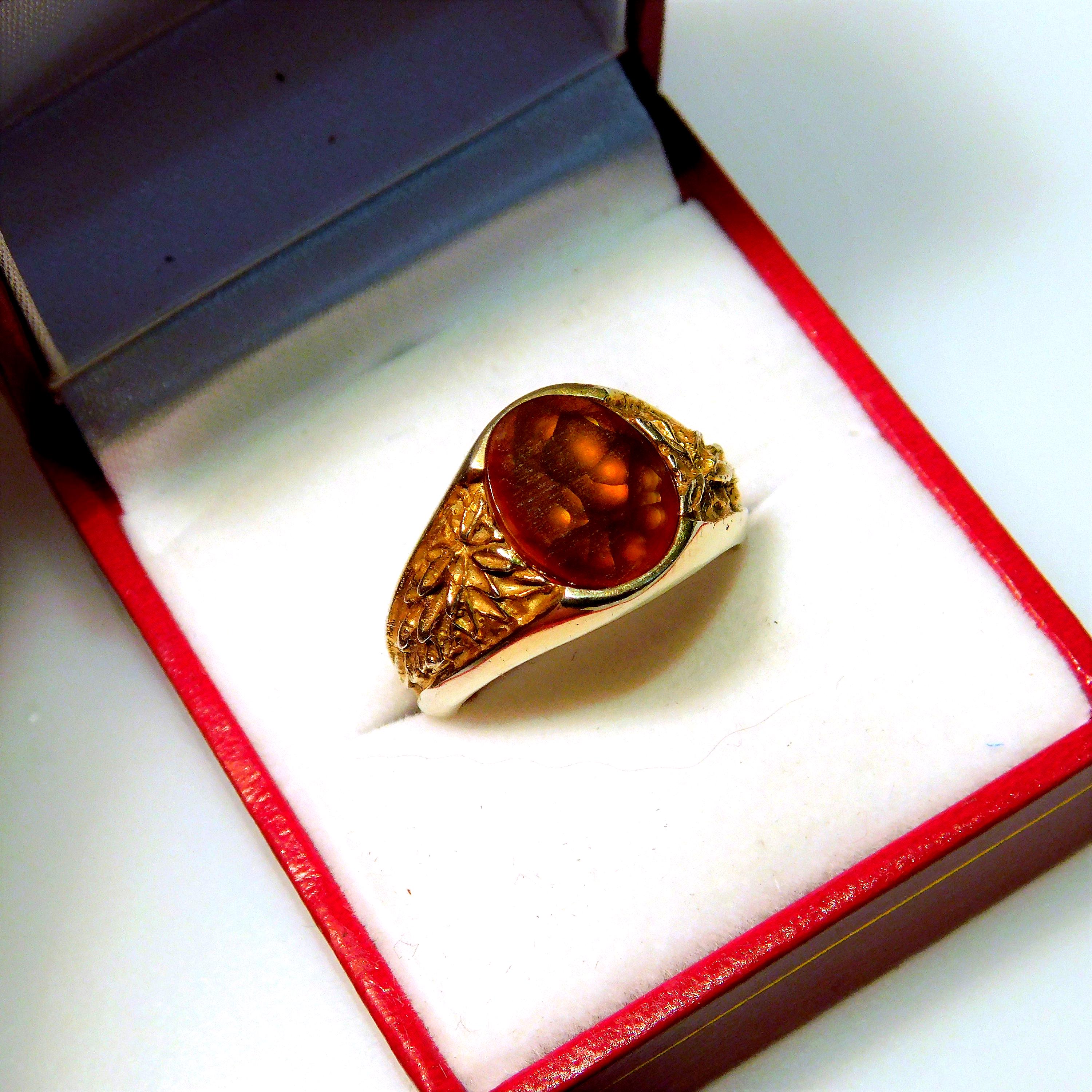 AAAA Imperial Fire Agate From Mexico 11x10mm 1.39 Carats in Heavy