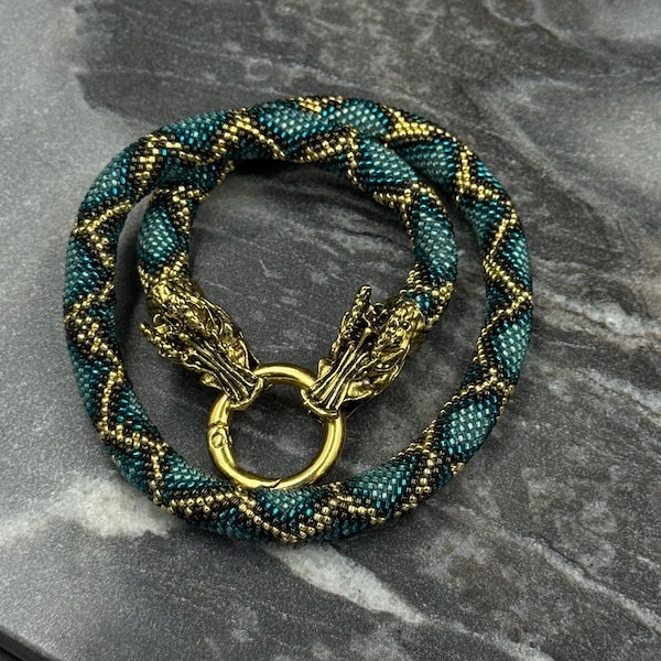 Чокер «Дракон из бисера»: fantásticos robots ручной воротник