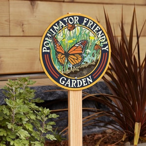 Butterfly Pollinator Friendly - Garden Sign