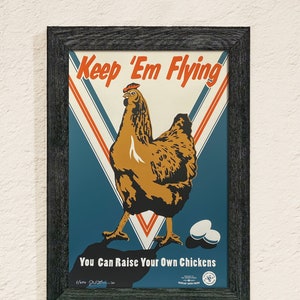 Keep 'Em Flying - 12x18 screen-print poster